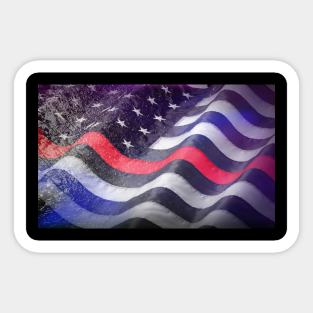The Thin  Red Line Sticker